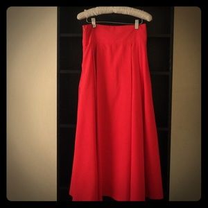 Long Red Skirt